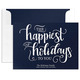 Happiest of Holidays to You Flat Shimmer Holiday Cards Image 6 of 8